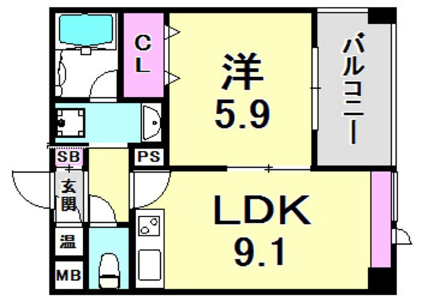 西宮アネックスの物件間取画像